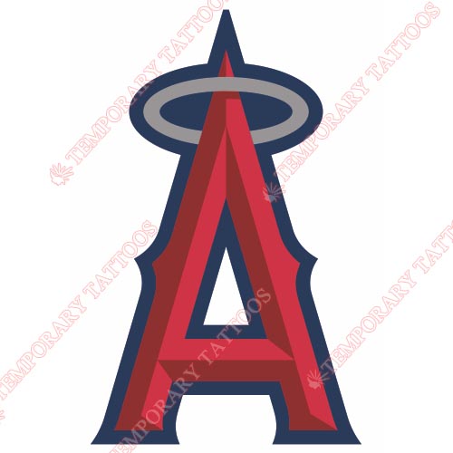Los Angeles Angels of Anaheim Customize Temporary Tattoos Stickers NO.1657